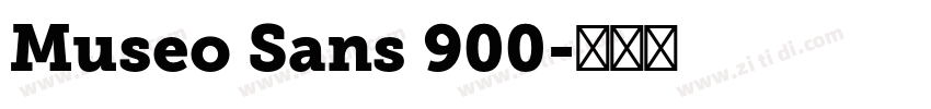 Museo Sans 900字体转换